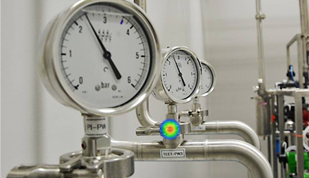 气体泄漏检测声像仪,多场景漏气位置定位仪,工业气体泄露检测声学成像仪