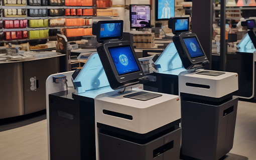 自助收银机集成定向声技术,实现精准音效,无干扰